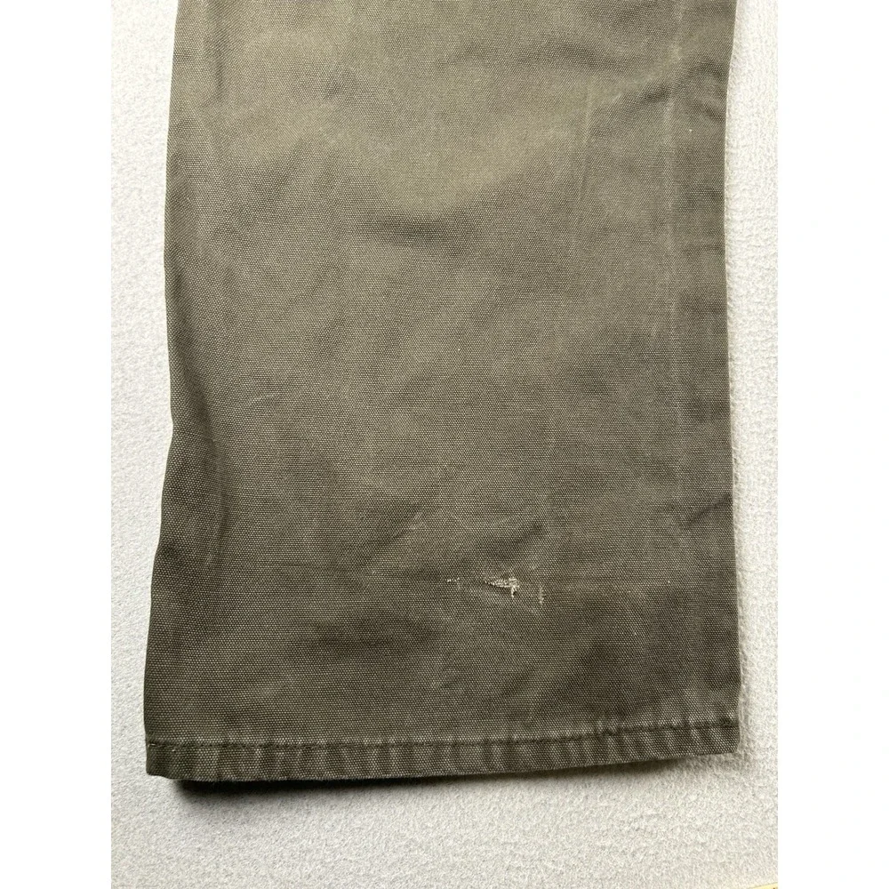 Dickies Men's Green Canvas Cotton Carpenter Work Pants 50x31.5 Construction
